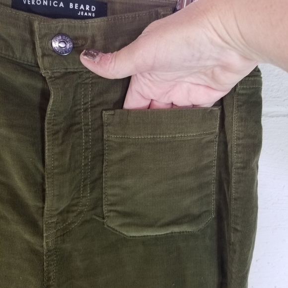 Veronica Beard Sheridan exaggerated high rise flare velvet corduroy cords - Picture 11 of 13